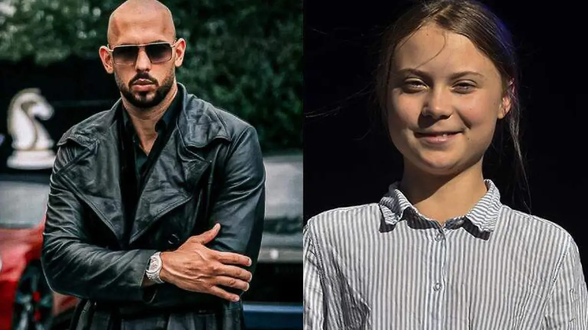 Greta Thunberg y Andrew Tate